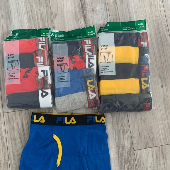 Paquet 5 boxers FILA Garçon - Picture 2 of 2